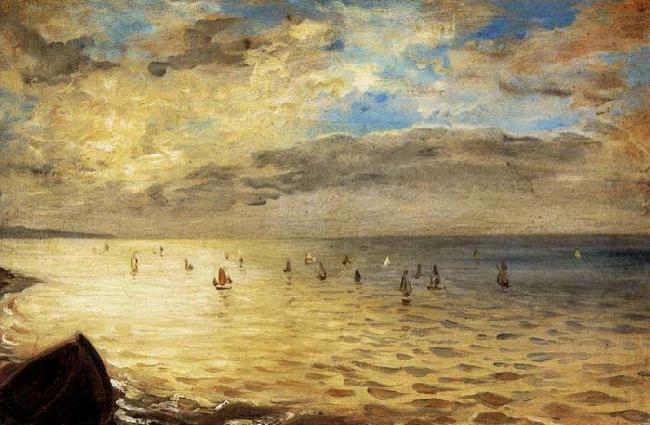 The Sea from the Heights of Dieppe, Eugene Delacroix